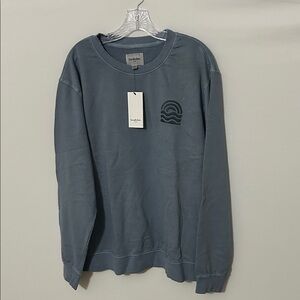 Men's Crewneck Sweater in Slate Blue